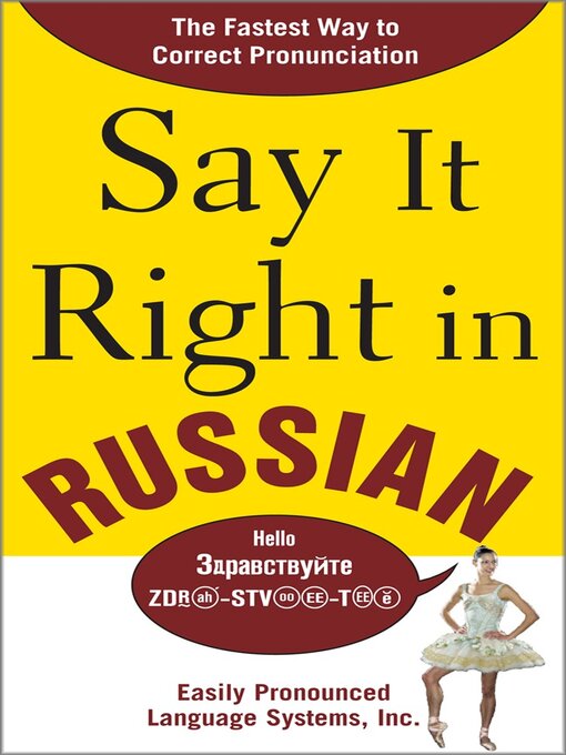 Title details for Say It Right in Russian by EPLS - Available